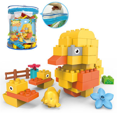 The duckling is compatible with Lego granule building block toys (60CS)