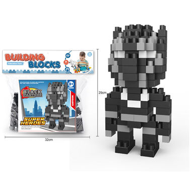 Superhero-Black Panther Big Particle Building Block Toy Educational Building Block Toy (119PCS)