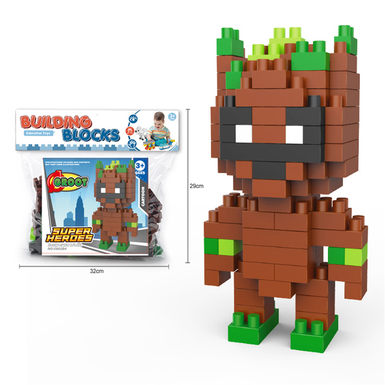 Superhero-Groot Large Particle Building Block Toy Educational Building Block Toy (108PCS)