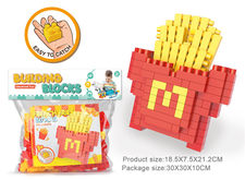 薯条大颗粒积木玩具 益智积木玩具（155PCS）