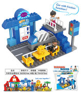 货运站（惯性车）兼容乐高式积木玩具 益智积木玩具（66PCS）