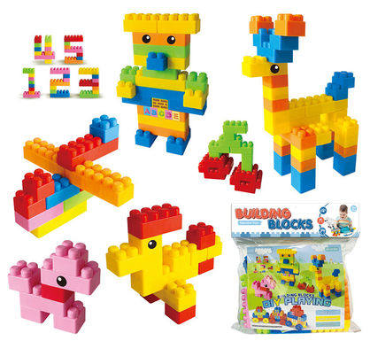Creative large particle building block toys Educational building block toys (76PCS)