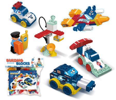Star Team compatible with Lego large particle building blocks toys Educational building blocks toys (92PCS)