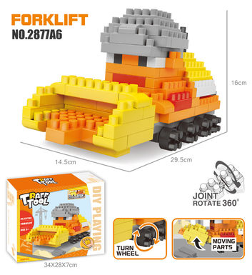 Excavator large particle building blocks toys Educational building blocks toys (148PCS)