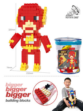 DC- Flash big particle building block toy educational building block toy (joint rotatable) (212PCS)