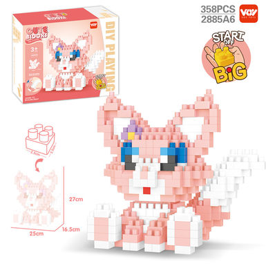 DIY Lyna Belle large particle puzzle building block toys (358PCS)