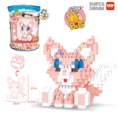 DIY Lyna Belle large particle puzzle building block toys (358PCS)