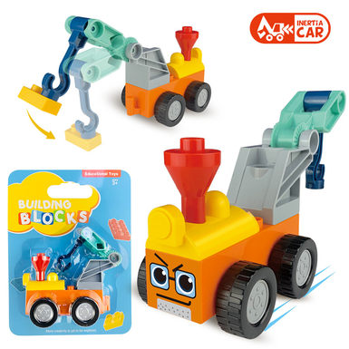 Inertia crane is compatible with Lego granule building block toys, educational building block toys