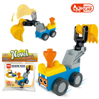 Inertial backhoe compatible with Lego large particle building blocks toys Educational building blocks toys