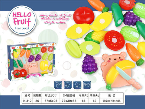 Qiexie fruit tableware house toys