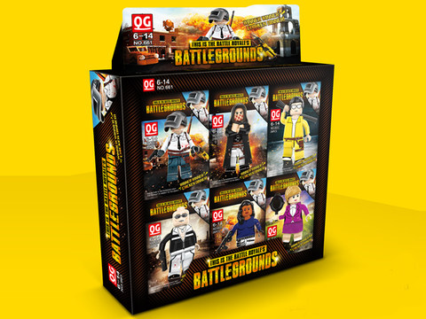PUBG Ren Tsai Building blocks (6 mixed packages)