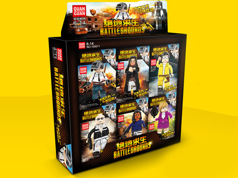 PUBG Ren Tsai Building blocks (6 mixed packages)