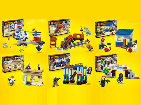PUBG Ren Tsai Building blocks (6 mixed packages)