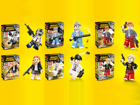 PUBG Ren Tsai Building blocks (6 mixed packages)