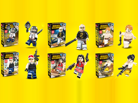 PUBG Ren Tsai Building blocks (6 mixed packages)