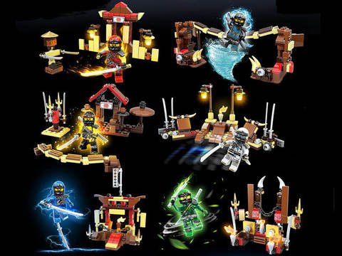 Phantom ninja ninja building blocks (6 mixed packages)