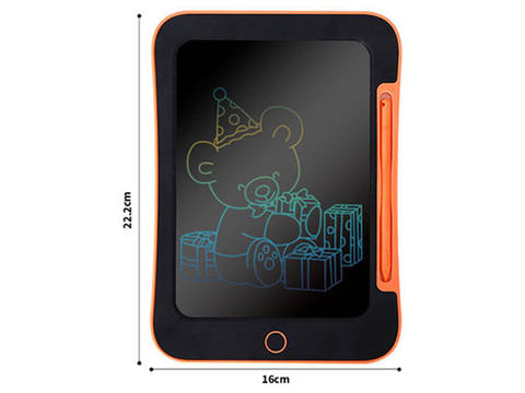 Orange 8.5-inch LCD color drawing board