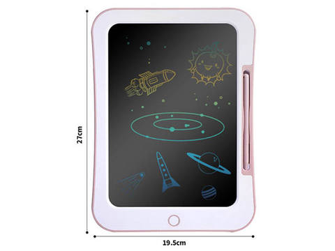 Pink 10.5-inch LCD color drawing board