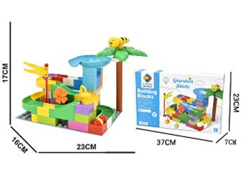 DIY building block variable slideway 66PCS (including bottom plate)