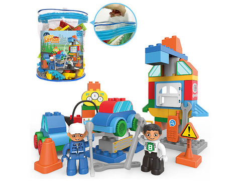 Garage compatible Lego granule building blocks (59CS)