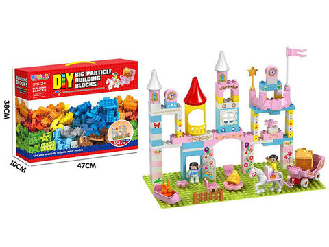 153-grain Princess Castle Building Blocks + Bottom Plate (2 pieces of 16*16 Bottom Plate)