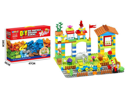 201 Pellet Animal Park Building Blocks +2 16 *16 floor boards +2 road floor boards