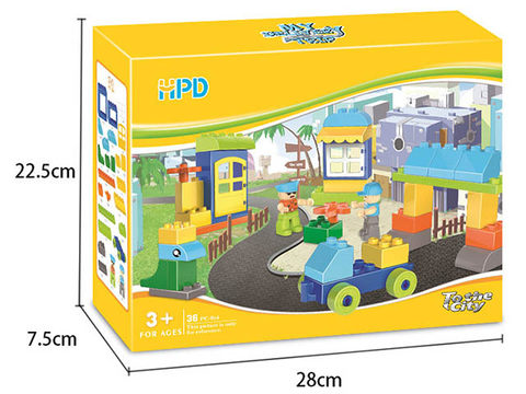 Big Particle Building Blocks-Uncle David Who Can Drive a Train