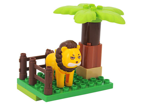 Large particle building blocks-lions