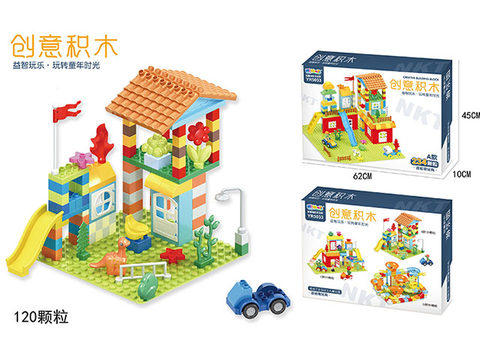120-pellet building blocks amusement park (excluding floor)
