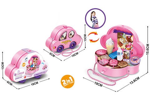 Ice cream storage toy cart