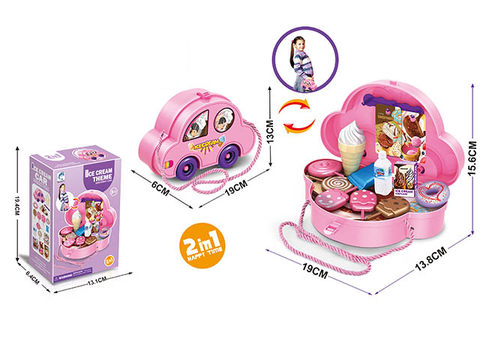 Ice cream storage toy cart