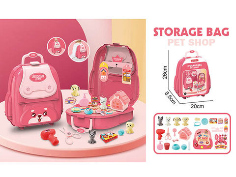 Pet family toy backpack