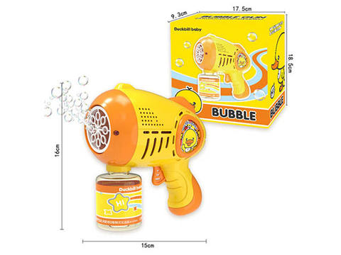 Multi-hole automatic bubble gun