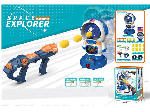 Aerodynamic gun + astronaut