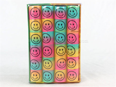 24 smiling faces, round rainbow circles, educational toys, novelty toys.
