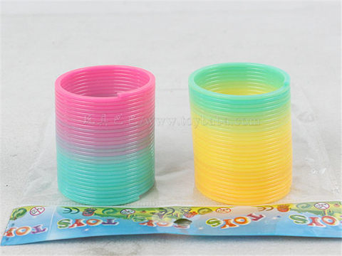 Two round rainbow circle educational toys and novel toys
