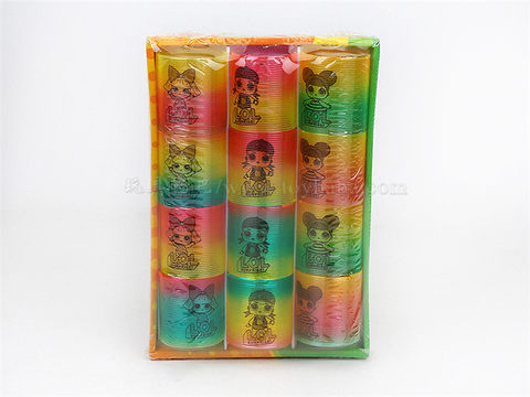 Three surprise dolls, rainbow circles, educational toys, novelty toys