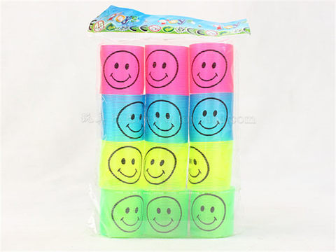 12 smiling faces transparent round rainbow circles educational toys novelty toys