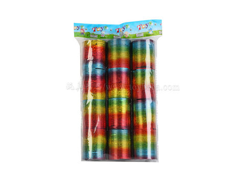 12 colorful gilded rainbow circles educational toys