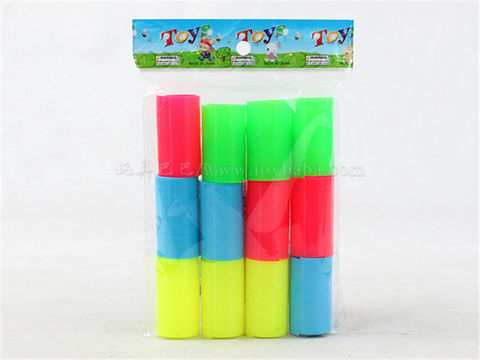 12 solid color round rainbow circle educational toys