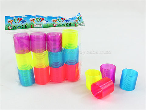 12 4-color transparent rainbow circle educational toys