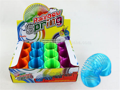 12 4-color transparent rainbow circle educational toys