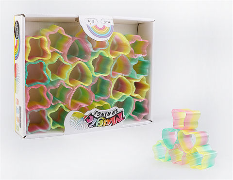 24 gold powder, odd rainbow ring educational toys