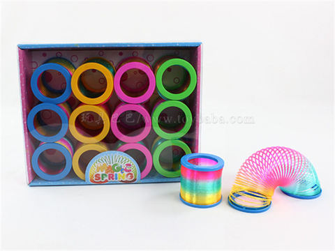 12 educational toys covered with rainbow circles and novel toys