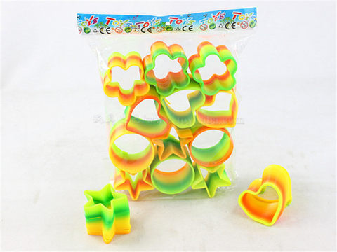 12 special-shaped elegant rainbow circle educational toys and novel toys