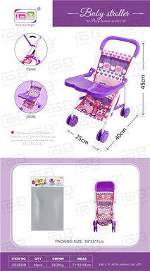 (Purple) Baby stroller + dining board