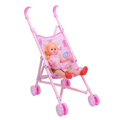 Baby stroller +16 dolls (iron)