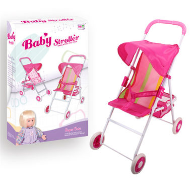 Baby sunshade trolley (white iron pipe) EVA wheels