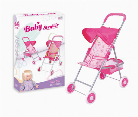 Baby sunshade trolley (silver iron pipe) EVA wheels