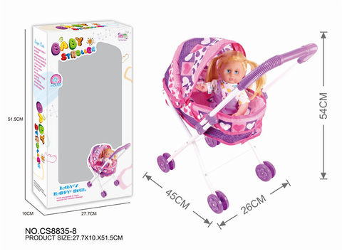 Baby sunshade trolley +144 sound doll
